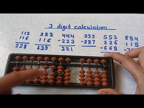 3 digit addition and subtraction on abacus without formulas #3 digit addition and subtraction