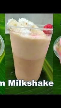 Milkshake Recipe | Ice cream Milkshake | Butterscotch milkshake recipe | Strawberry milkshake recipe