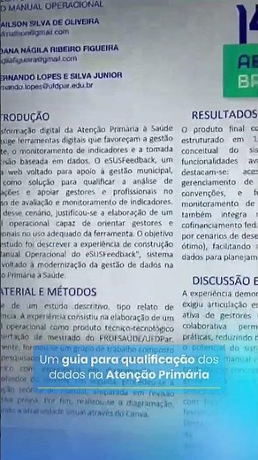 eSUS Feedback no 14º Congresso Brasileiro de Saúde Coletiva – ABRASCO 2025 #aps #atençãoprimária