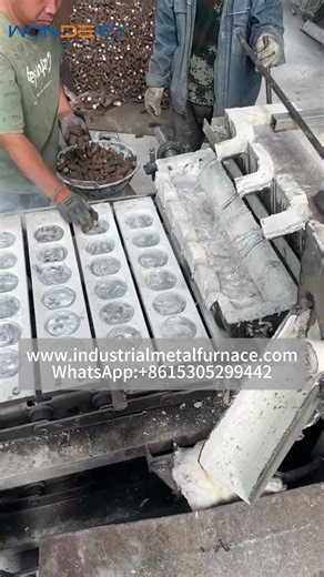 High Speed Hemispherical Ingot Casting Machine for Aluminum Sampling & Recycling