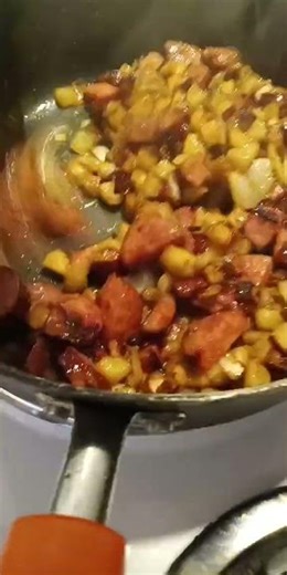 kielbasa potatoes and onions #singlelife #bluecollar #shorts