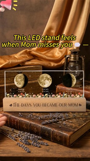 🌙💡 The Night You Became Her Universe – Forever Illuminated! This custom moon phase night light captures a special date's lunar magic, a personalized gift for Mom or Grandma that turns memories into a gentle, glowing heirloom. ✨👵https://dreamlygifts.com/products/custom-moon-phase-night-light-personalized-date-lamp-gift-for-mom-grandma-mothers-day-birthday-483 | Dreamly Gifts Store