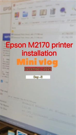 How to install Epson M2170 printer #epson #windows #printer