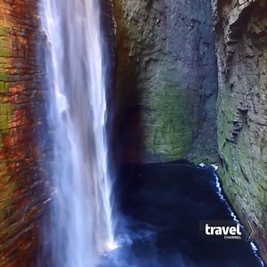 112K views · 1.7K reactions | Take the plunge into this secret swimming hole! | Travel Channel | Facebook