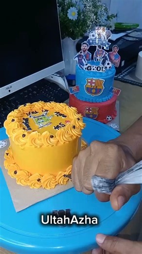 tutorial dekorasi cake Spongebob #dekorasicake #spongebob #shorts