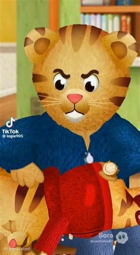 daniel tiger gets grounded by dad