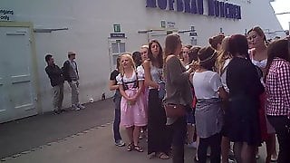 Oktoberfest toilet queue