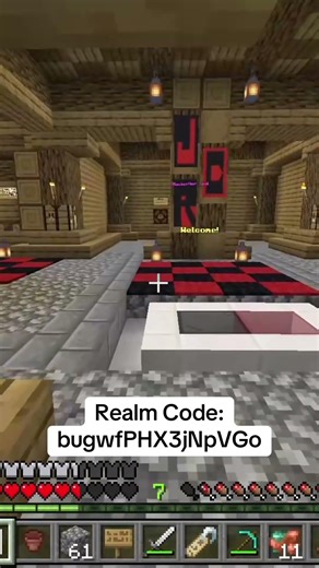 Realm Code: bugwfPHX3jNpVGo #bedrock #minecraft #minecraft #bedrocksmp #gaming #minecraftrealms