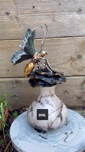 Fragile in pottery is sometimes easier, here is how I make a butterfly and the flower for it to sit on. #pottery | Adam Johnson