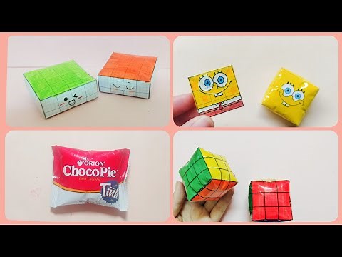 DIY | 4 Mẫu SQUISHY GIẤY MINI đơn giản, dễ làm | Squishy giấy mini chậm tăng | 3D paper Squishy