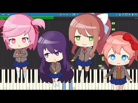 Doki Doki Literature Club Song - Doki Doki Forever - Piano Cover / Tutorial - OR3O
