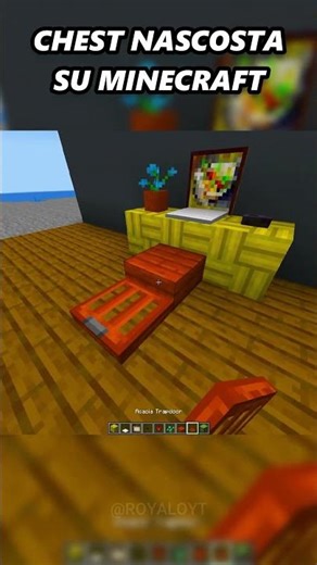 CHEST SEGRETA NASCOSTA SU MINECRAFT #minecraft #gaming #memes #minecraftbuilding #minecrafttutorial