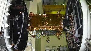 ISRO GSLV MK III-D2 / GSAT-29 Mission Explained ISRO’s GSLV MkIII-D2 launch vehicle will launch the GSAT-29 communication satellite from the Second Launch Pad of the Satish Dhawan Space Centre (SDSC) SHAR, Sriharikota, on 14 November 2018, at 11:38 UTC (14:50 IST). GSLV Mk III is a three-stage heavy lift launch vehicle developed by ISRO. The vehicle has two solid strap-ons as first stage, a liquid propellant core as second stage and a cryogenic as third stage. GSLV Mk III is designed to carry 4 