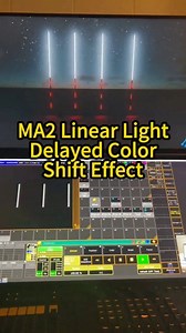 Learn MA2 linear light overlay delayed color shift effect quickly, let's master it together.#MA2ConsoleTips #LightingEffectTutorial | Fei Hu