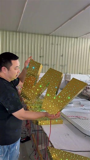 This is the latest popular logo # luminous characters # signboard # factory # LED