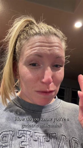 Hi, my name is Katie, I’m 40, and I hurt myself getting up from the couch 😂😂 Y’all I can’t make this stuff up… #millennial #fyp #momtok