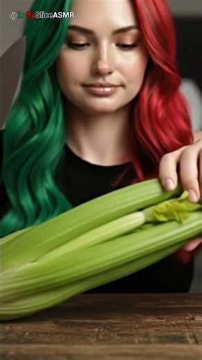 Big Celery Satisfying Slice 🥬🔪 ASMR #Shorts | Zoffy Slice