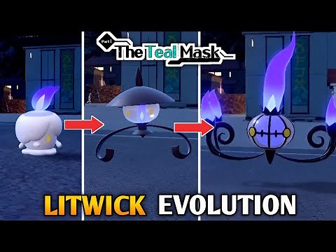 How To Evolve Litwick Into Lampent & Chandelure In Pokemon Scarlet & Violet DLC : The Teal Mask