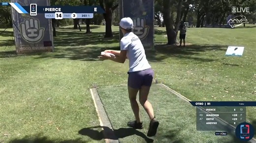 16K views · 429 reactions | Parked, Paige Pierce sneaks by an early tree and bases it. | Disc Golf Pro Tour | Facebook