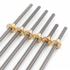 [Hot Item] T10 T12 T14 T16 T18 T20 CNC Lead Screw Stainless Steel Trapezoidal Lead Screw with Brass Nut