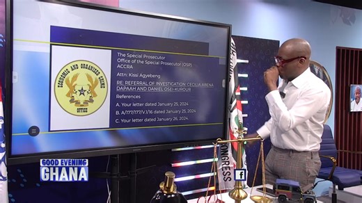 It is unbelievable that OSP refused to respond to EOCO when EOCO wrote to him about money laundering. See video... 7mins. | Good Evening Ghana Official