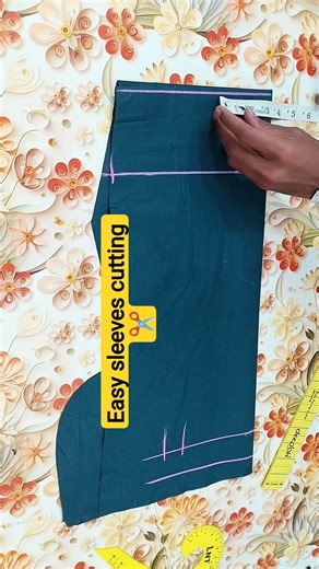 easy sleeves cutting scale #tailor #easy