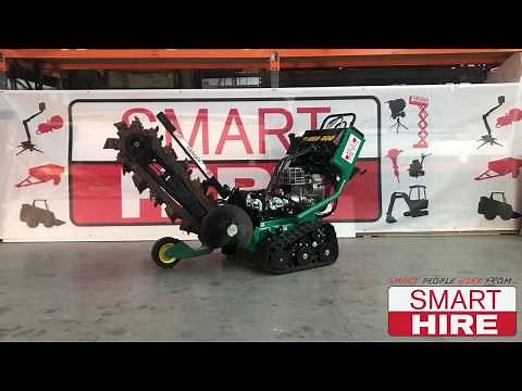 How to use a hydraulic trench digger