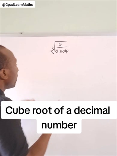 Finding the Cube Root of a Decimal Number