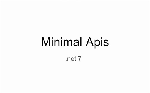 .Net 7.0 带swagger的mini Api 增删改查