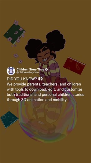 Unlock the power of storytelling with our tools that allow you to create and customize unique children’s stories in 3D animation. Perfect for parents and teachers looking to bring imagination to life! Click the link in bio to start an adventure! 🧚 #momtok #educationforkids #toddlereducation #educationalgames #learningforkids #techeducation #childrenstorytime