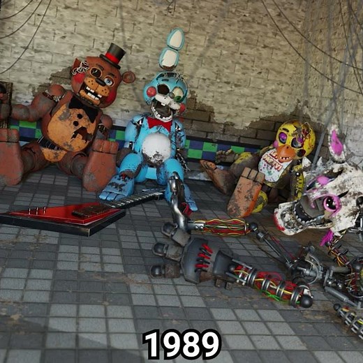 FNAF Movie Toy Animatronics over the years