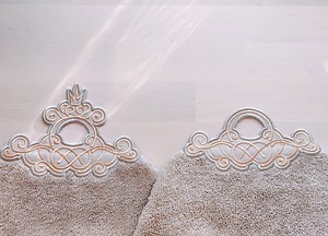 Elegant Towel Hanging Hole, Towel Topper in the Hoop Machine Embroidery Designs for Hoop 4x4, 5x7 ITH Project Bathroom Terry Towel Hanger - Etsy UK