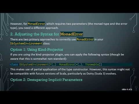 Understanding the MonadError in Scala: Fixing Compilation Issues for Functional Programming