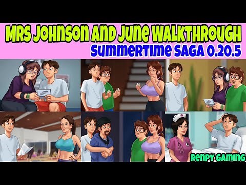 Mrs Johnson and June Full Walkthrough Summertime Saga 0.20.5 || Miss Johnson Storyline