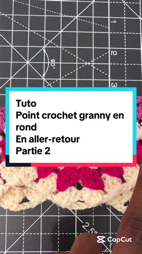 Tuto Crochet : Motif Chevron Granny en Rond - Partie 2