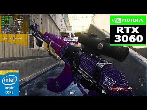 WARZONE - RTX 3060 12GB + INTEL CORE I7-10700F /1080P /COMPETITIVE FPS