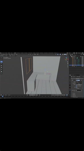 create wall window in blender #blender #3danimation #foryou
