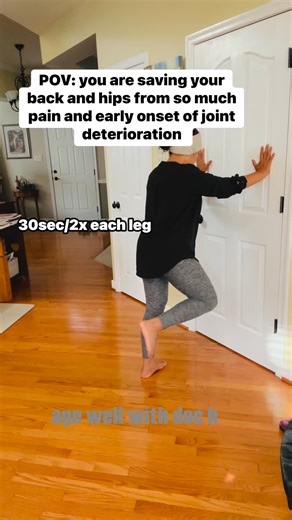 Don’t skip this drill, it can save your hips and back from so much pain #wellness #healthtips #reels #PhysicalTherapy #senior #everyone #exercise #fblifestyle #share | Doc H.
