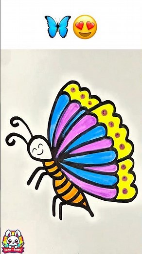 How to Draw a BUTTERFLY! Super EASY for Kids | Step by Step Easy for Beginners