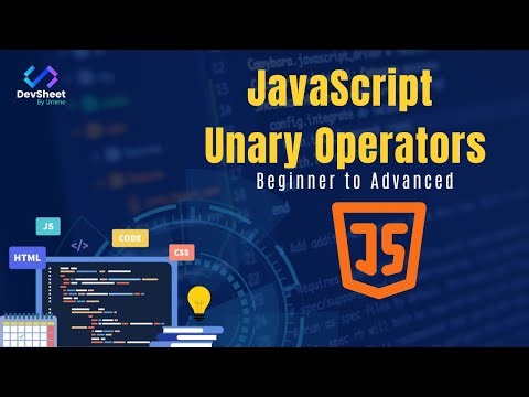 JavaScript Tutorial for Beginners 6: JavaScript Unary Operators