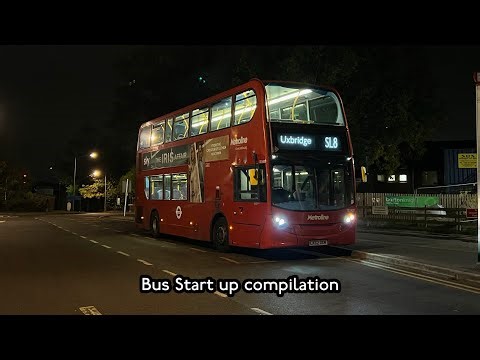 Bus engine start up compilation