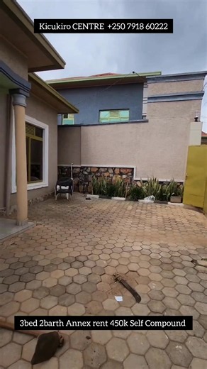 3 Bedroom House for Rent in Kicukiro – Only 450K FRW