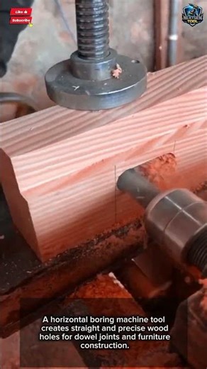 How to Drill Wood tool Horizontal Boring Machine Precision#tool