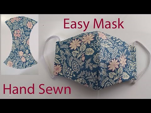 Hand Sewn Face Mask Tutorial | Easy Face Mask | How To Make A Face Mask | Cómo hacer mascarilla