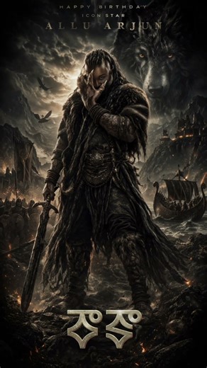 HAPPY BIRTHDAY ICON STAR 🔥 RAAKA First Look Vibes | Allu Arjun Beast Mode Poster 🐺⚔️