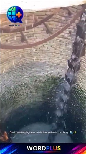 Deep Well Cleaning Process | Restoring Clean Water Efficiently 💧🛠️ #Shorts #WellCleaning