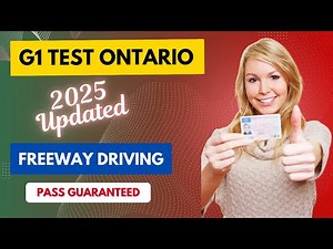 G1 Practice Test ONTARIO 2025 | G1 Driving Test | FREEWAY DRIVING | Complete Questions 2025