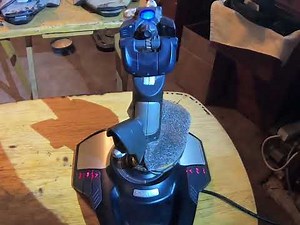 The old man shows you his 'Saitek Cyborg Evo'.