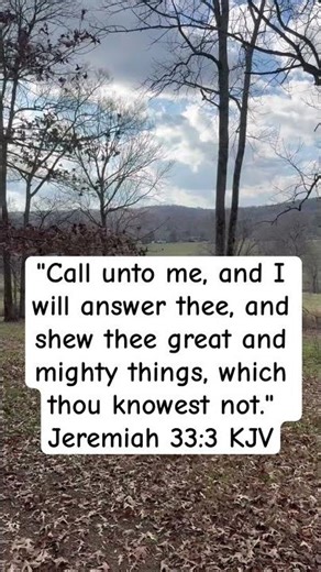 Memory Verse (Jeremiah 33:3 KJV)