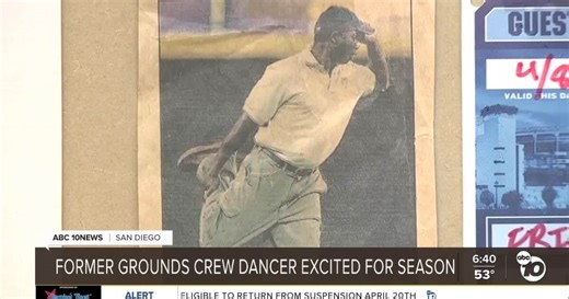 Iconic Grounds Crew Dancer reflects on days with the San Diego Padres and the first season without him